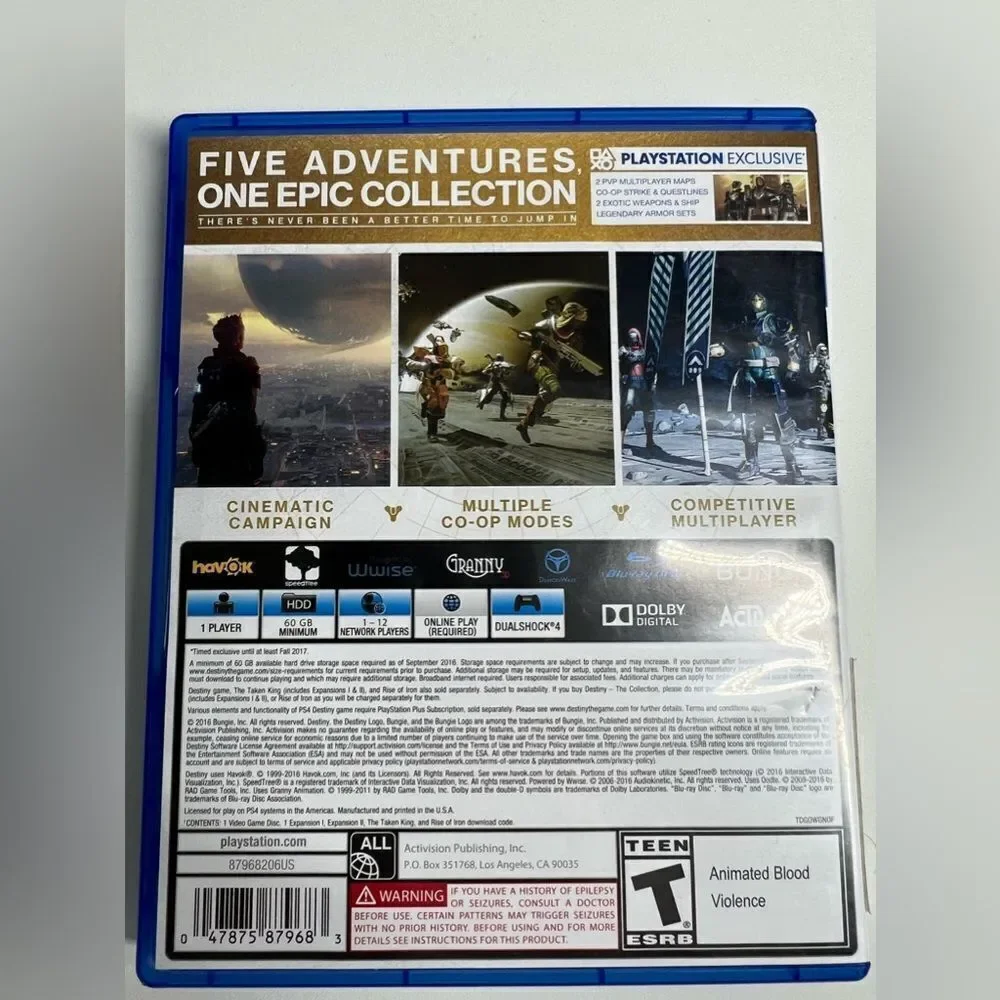 Destiny The Collection For Playstation 4